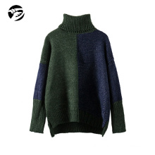 Wholesale Autumn Winter Womens Pullover Sweater Women Ladies Knitted Ribbed Turtleneck Sweater